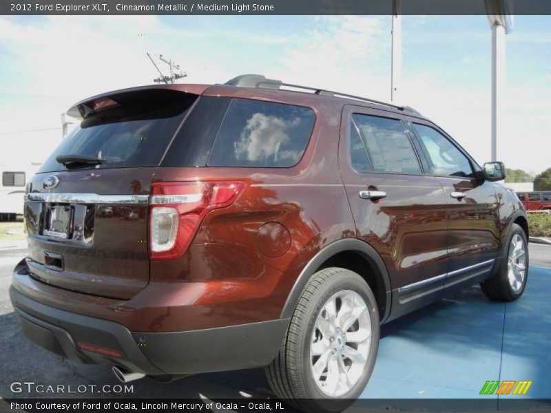 Cinnamon Metallic / Medium Light Stone 2012 Ford Explorer XLT