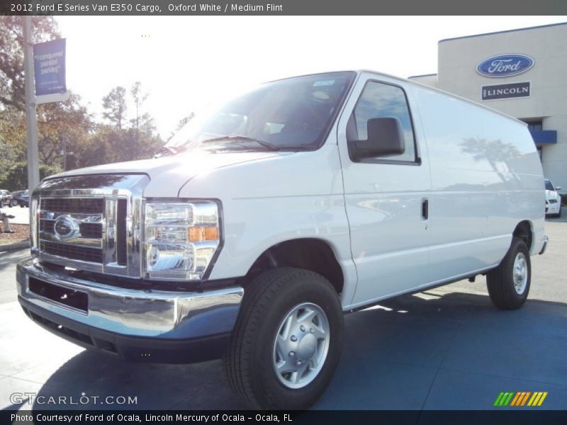 Oxford White / Medium Flint 2012 Ford E Series Van E350 Cargo