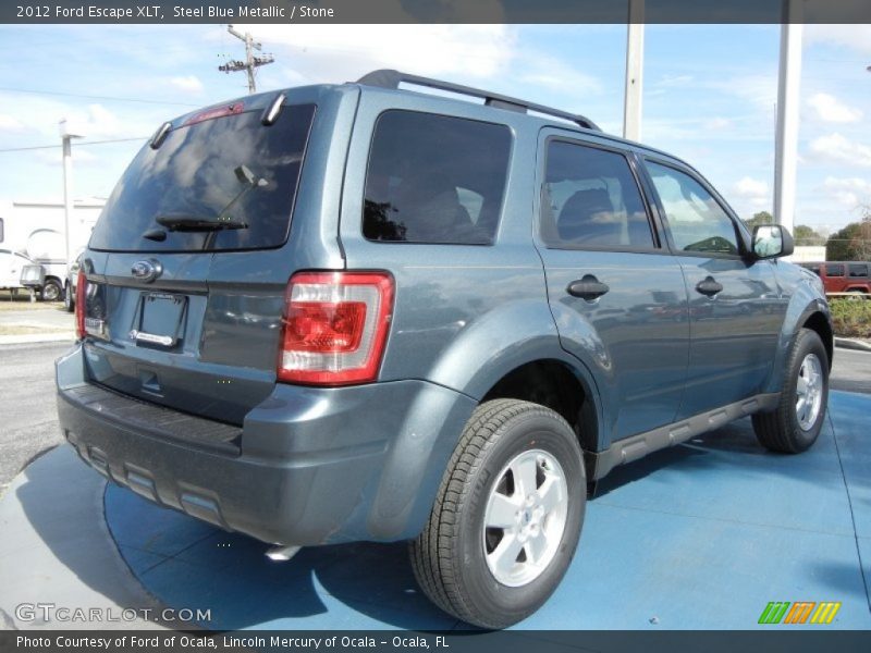Steel Blue Metallic / Stone 2012 Ford Escape XLT