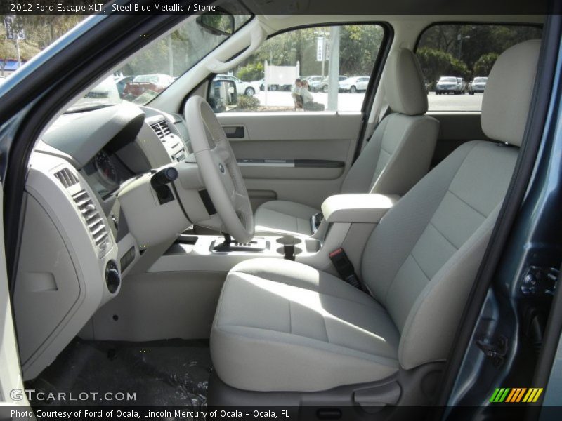 Steel Blue Metallic / Stone 2012 Ford Escape XLT