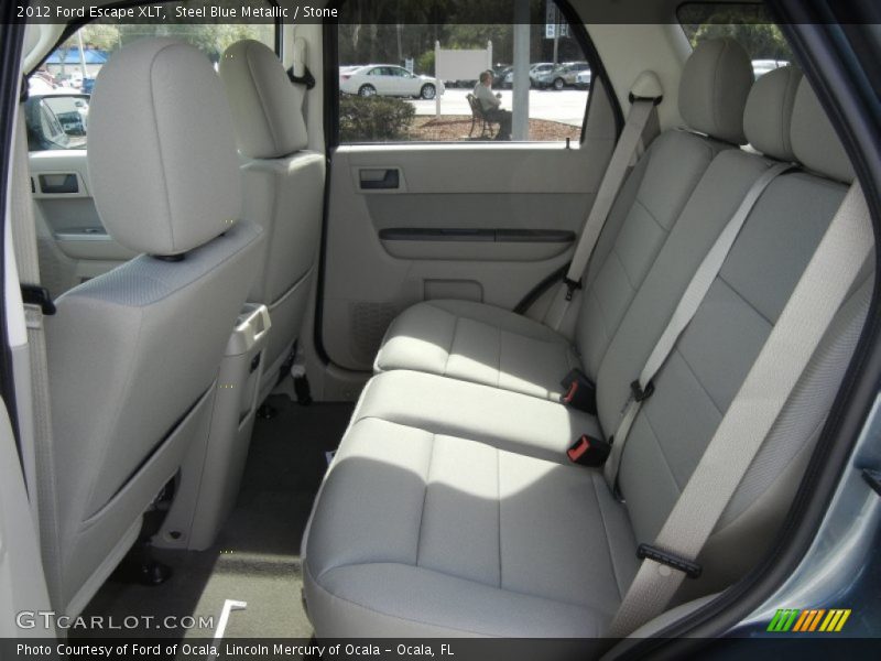 Steel Blue Metallic / Stone 2012 Ford Escape XLT