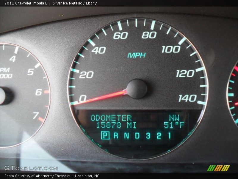 Silver Ice Metallic / Ebony 2011 Chevrolet Impala LT