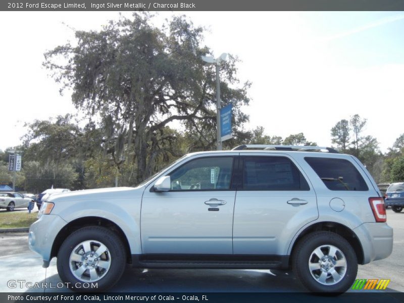 Ingot Silver Metallic / Charcoal Black 2012 Ford Escape Limited