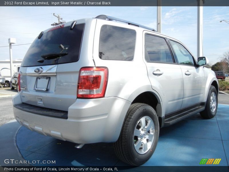 Ingot Silver Metallic / Charcoal Black 2012 Ford Escape Limited