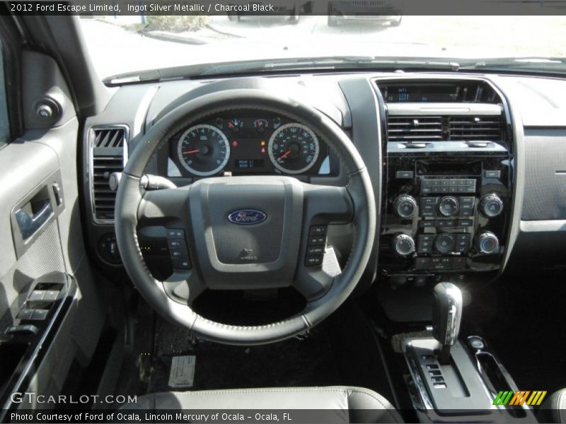 Ingot Silver Metallic / Charcoal Black 2012 Ford Escape Limited