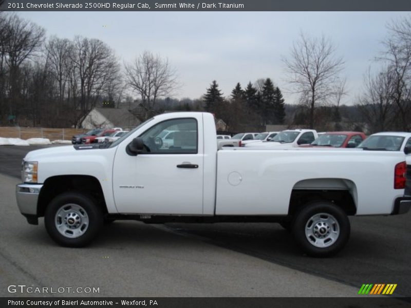 Summit White / Dark Titanium 2011 Chevrolet Silverado 2500HD Regular Cab
