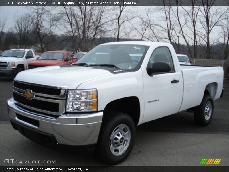 Summit White / Dark Titanium 2011 Chevrolet Silverado 2500HD Regular Cab