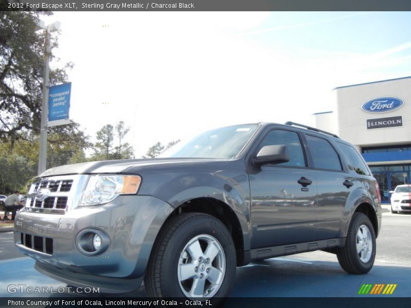 Sterling Gray Metallic / Charcoal Black 2012 Ford Escape XLT