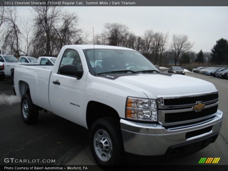 Summit White / Dark Titanium 2011 Chevrolet Silverado 2500HD Regular Cab