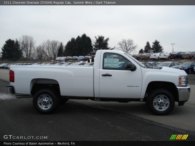 Summit White / Dark Titanium 2011 Chevrolet Silverado 2500HD Regular Cab