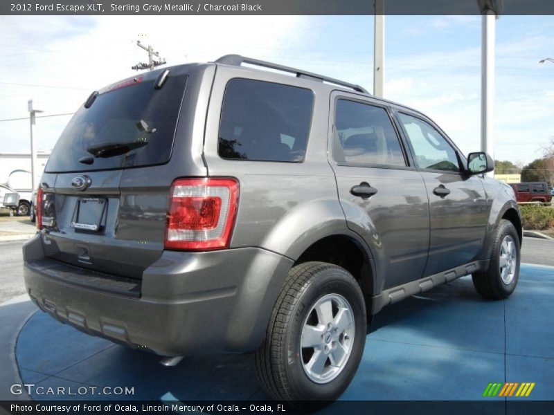 Sterling Gray Metallic / Charcoal Black 2012 Ford Escape XLT