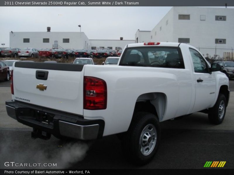 Summit White / Dark Titanium 2011 Chevrolet Silverado 2500HD Regular Cab
