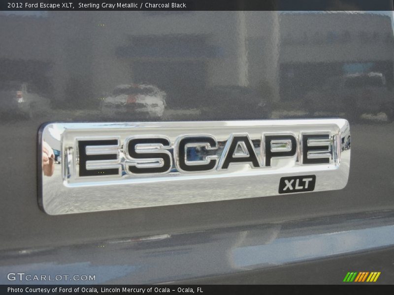 Sterling Gray Metallic / Charcoal Black 2012 Ford Escape XLT