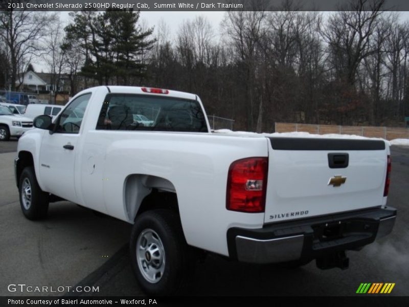 Summit White / Dark Titanium 2011 Chevrolet Silverado 2500HD Regular Cab