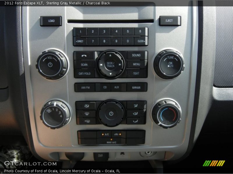 Sterling Gray Metallic / Charcoal Black 2012 Ford Escape XLT