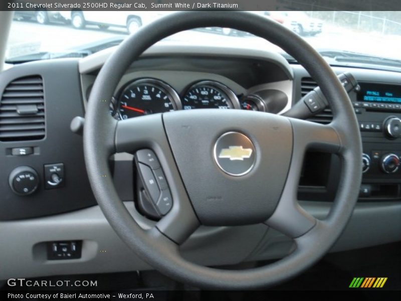 Summit White / Dark Titanium 2011 Chevrolet Silverado 2500HD Regular Cab