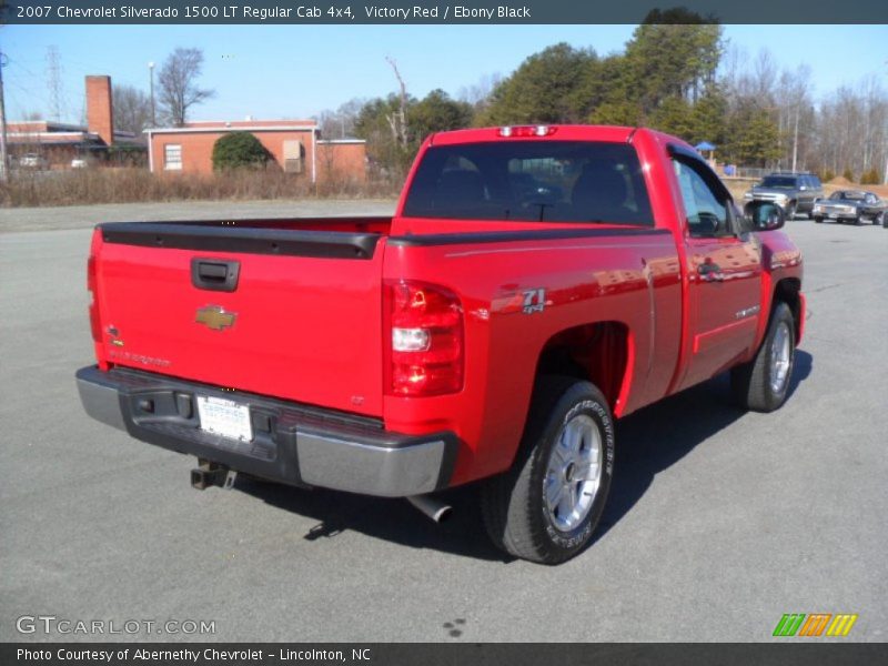 Victory Red / Ebony Black 2007 Chevrolet Silverado 1500 LT Regular Cab 4x4