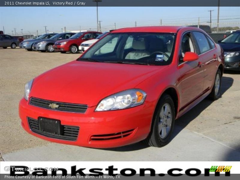 Victory Red / Gray 2011 Chevrolet Impala LS