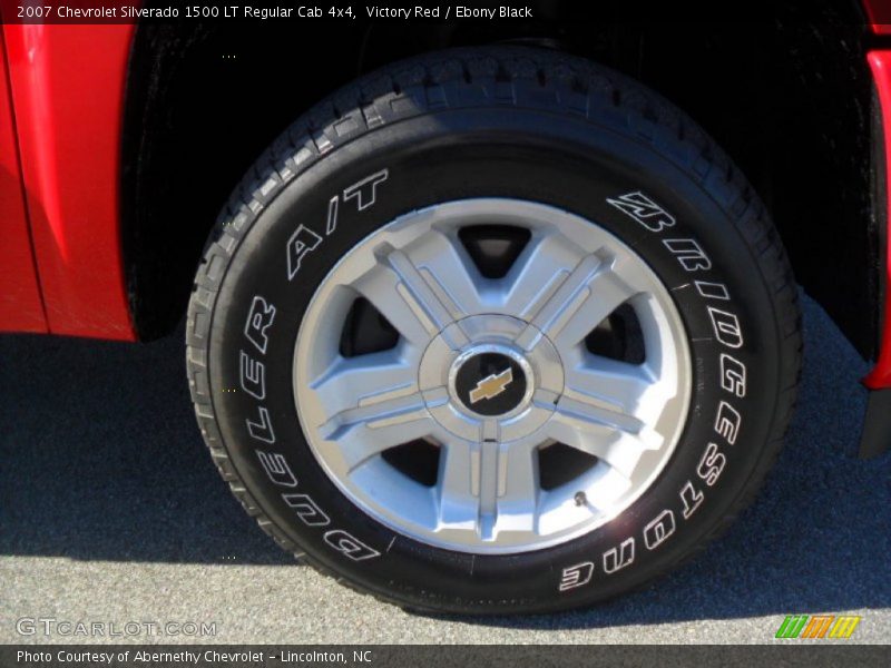 Victory Red / Ebony Black 2007 Chevrolet Silverado 1500 LT Regular Cab 4x4
