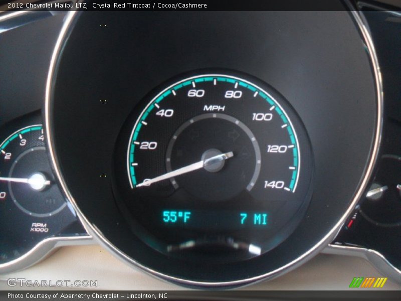 Crystal Red Tintcoat / Cocoa/Cashmere 2012 Chevrolet Malibu LTZ