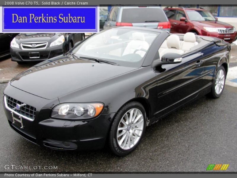 Solid Black / Calcite Cream 2008 Volvo C70 T5