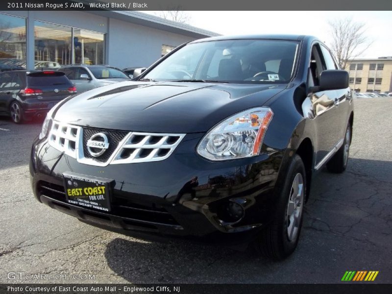 Wicked Black / Black 2011 Nissan Rogue S AWD