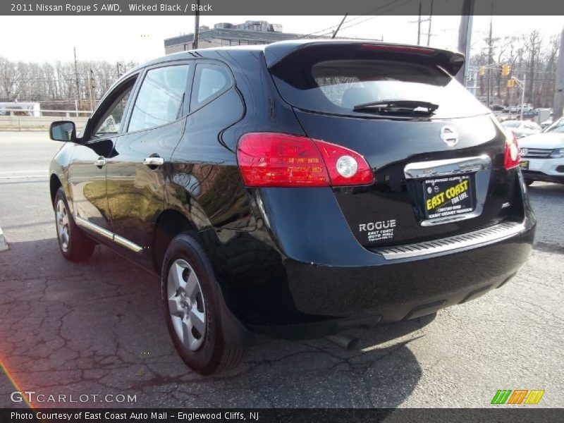 Wicked Black / Black 2011 Nissan Rogue S AWD