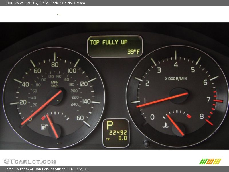 Solid Black / Calcite Cream 2008 Volvo C70 T5