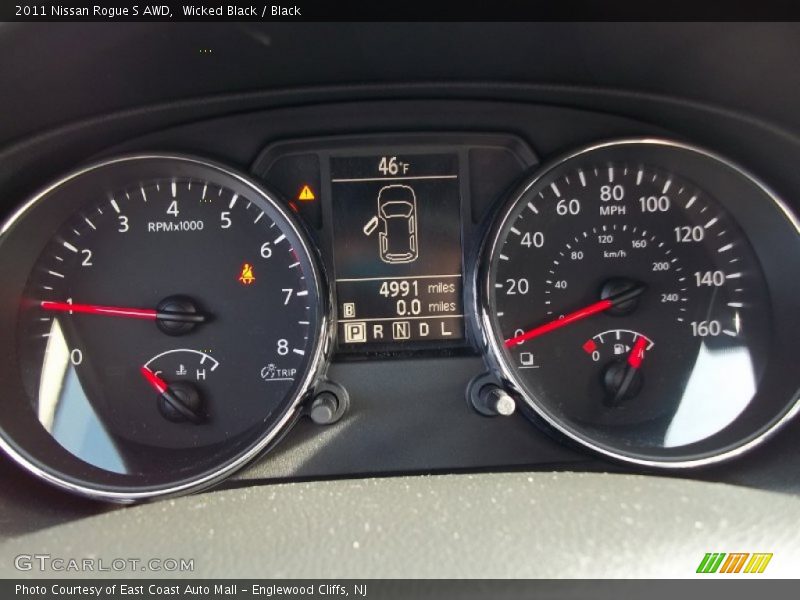 Wicked Black / Black 2011 Nissan Rogue S AWD