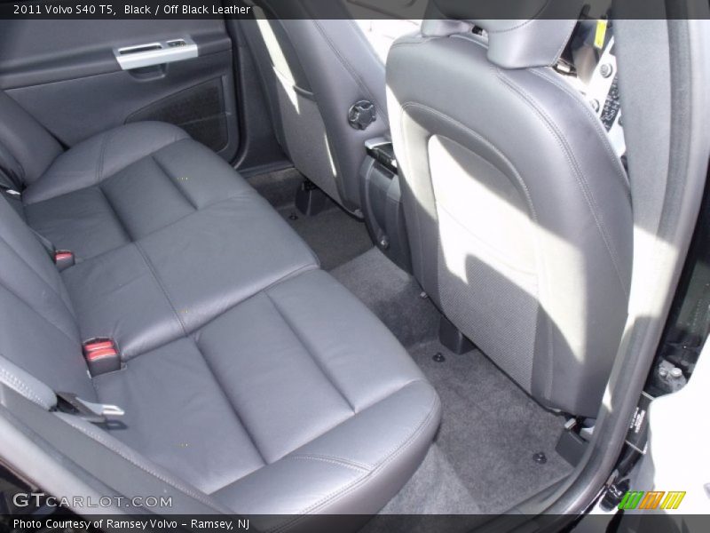 Black / Off Black Leather 2011 Volvo S40 T5