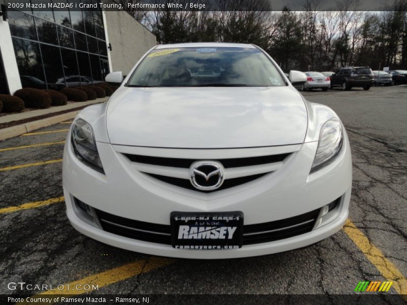 Performance White / Beige 2009 Mazda MAZDA6 i Grand Touring