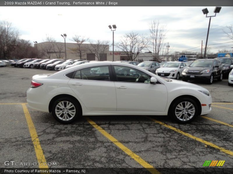 Performance White / Beige 2009 Mazda MAZDA6 i Grand Touring