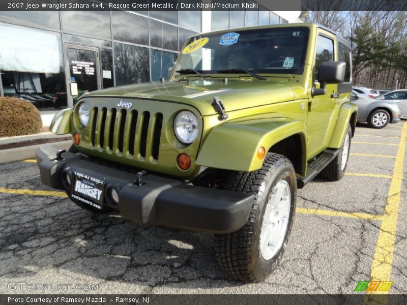 Rescue Green Metallic / Dark Khaki/Medium Khaki 2007 Jeep Wrangler Sahara 4x4