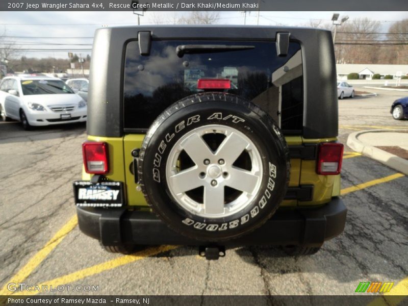 Rescue Green Metallic / Dark Khaki/Medium Khaki 2007 Jeep Wrangler Sahara 4x4