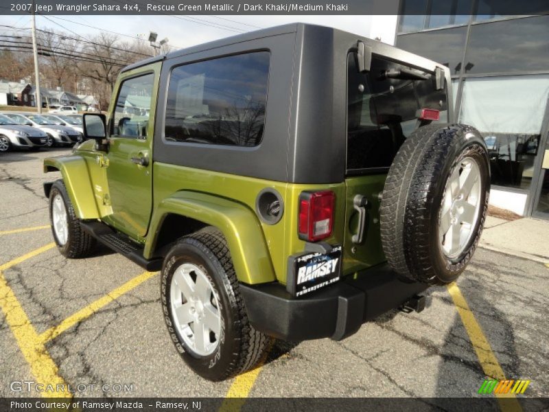 Rescue Green Metallic / Dark Khaki/Medium Khaki 2007 Jeep Wrangler Sahara 4x4
