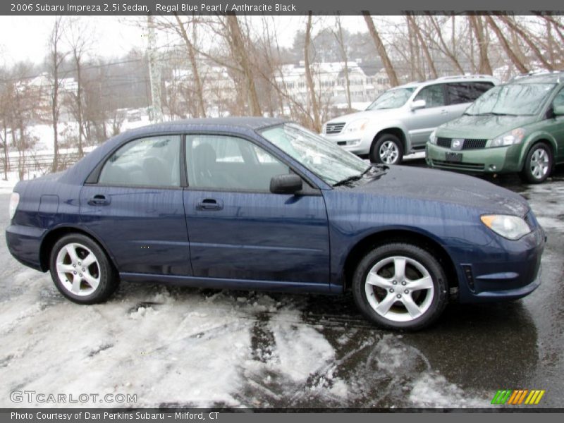 Regal Blue Pearl / Anthracite Black 2006 Subaru Impreza 2.5i Sedan