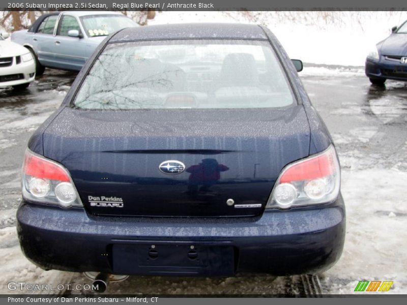 Regal Blue Pearl / Anthracite Black 2006 Subaru Impreza 2.5i Sedan