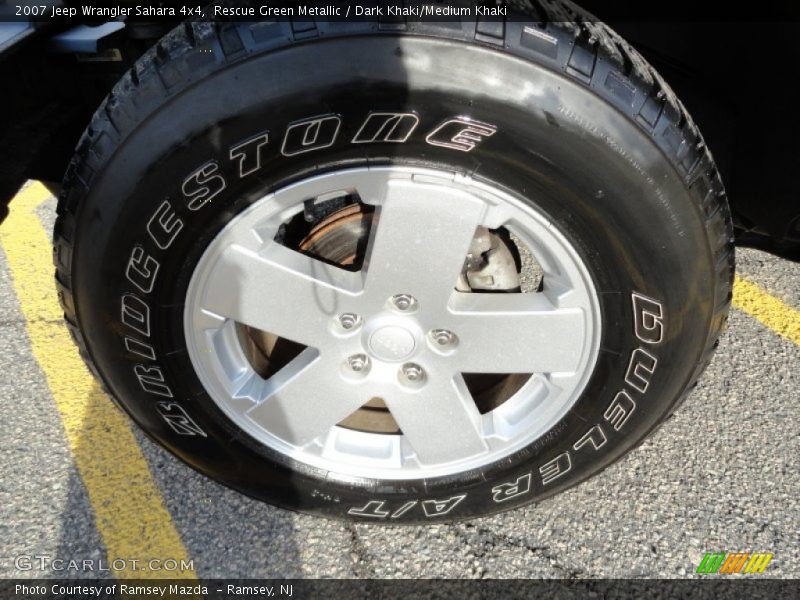 Rescue Green Metallic / Dark Khaki/Medium Khaki 2007 Jeep Wrangler Sahara 4x4