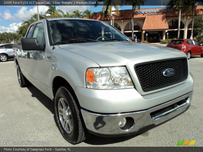 Silver Metallic / Medium/Dark Flint 2006 Ford F150 XLT SuperCab