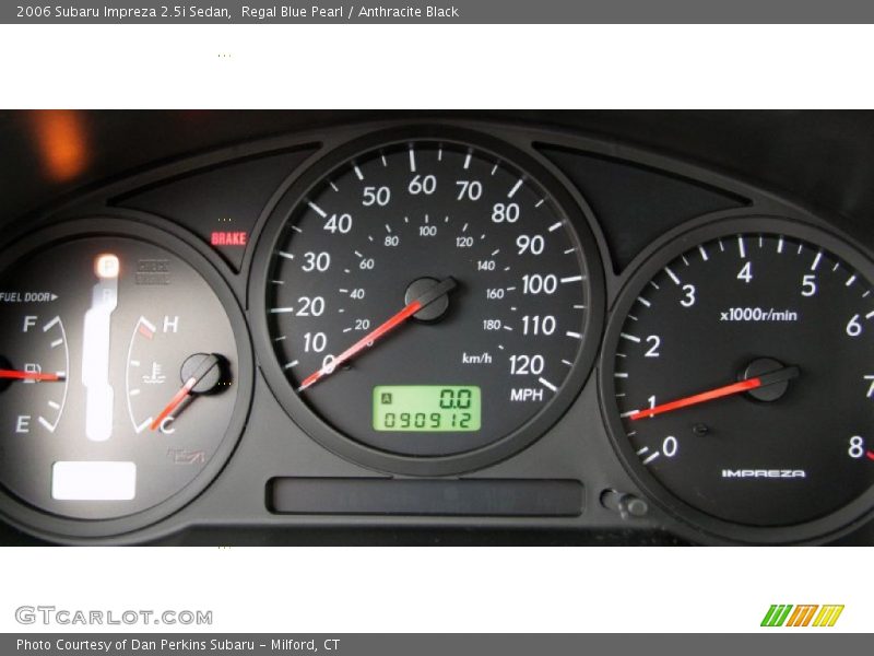 Regal Blue Pearl / Anthracite Black 2006 Subaru Impreza 2.5i Sedan