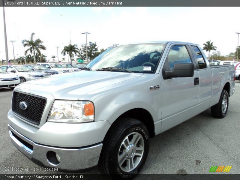 Silver Metallic / Medium/Dark Flint 2006 Ford F150 XLT SuperCab