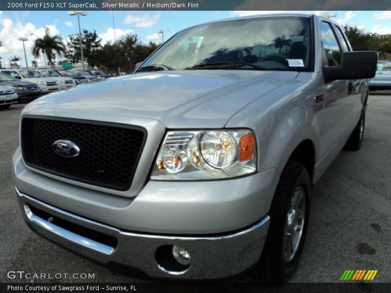 Silver Metallic / Medium/Dark Flint 2006 Ford F150 XLT SuperCab