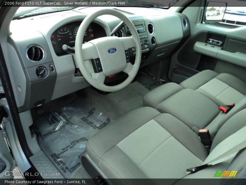 Silver Metallic / Medium/Dark Flint 2006 Ford F150 XLT SuperCab