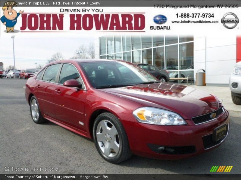 Red Jewel Tintcoat / Ebony 2009 Chevrolet Impala SS