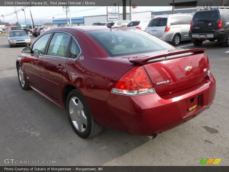 Red Jewel Tintcoat / Ebony 2009 Chevrolet Impala SS
