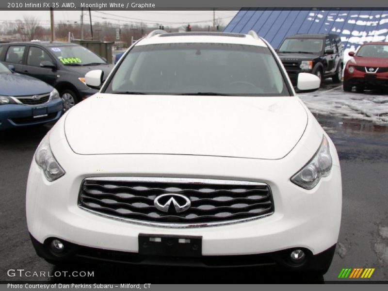 Moonlight White / Graphite 2010 Infiniti FX 35 AWD
