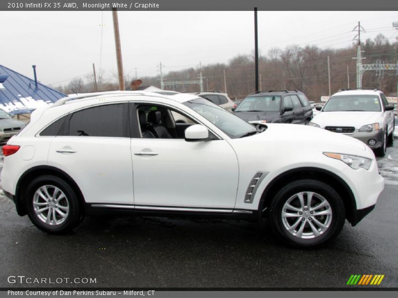 Moonlight White / Graphite 2010 Infiniti FX 35 AWD