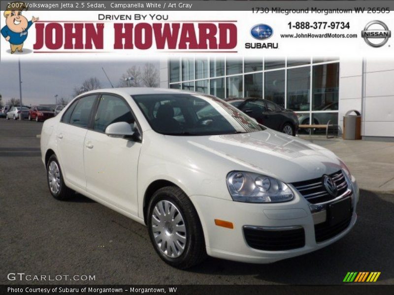 Campanella White / Art Gray 2007 Volkswagen Jetta 2.5 Sedan