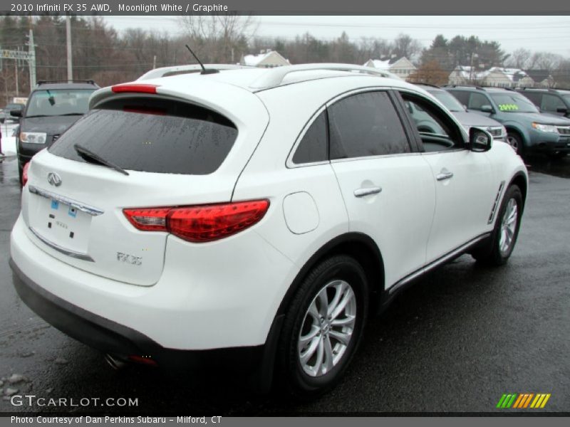 Moonlight White / Graphite 2010 Infiniti FX 35 AWD