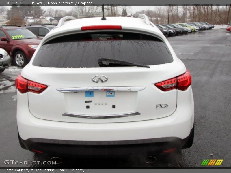 Moonlight White / Graphite 2010 Infiniti FX 35 AWD
